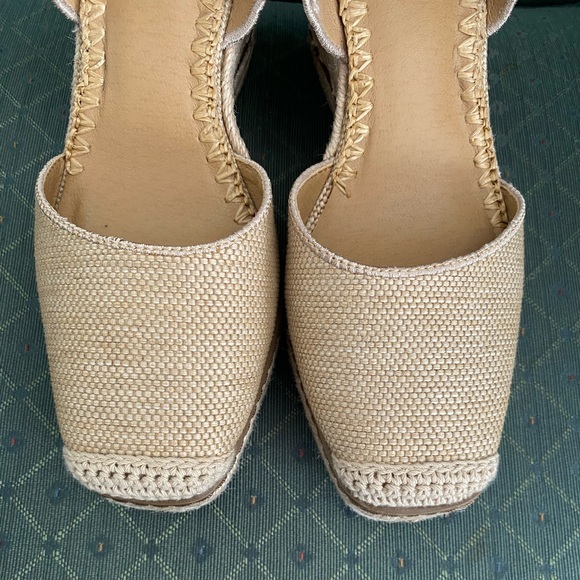 Crown Vintage Beige Narri Wedge Sandal Espadrille - Picture 9 of 16